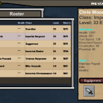 View your roster and upgrade your characters!