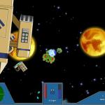 Player comes into contact with an Empire capital ship while dodging fire from a couple of pursuing enemies.