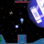 Player flys by an Empire capital ship while chasing down enemy ships.